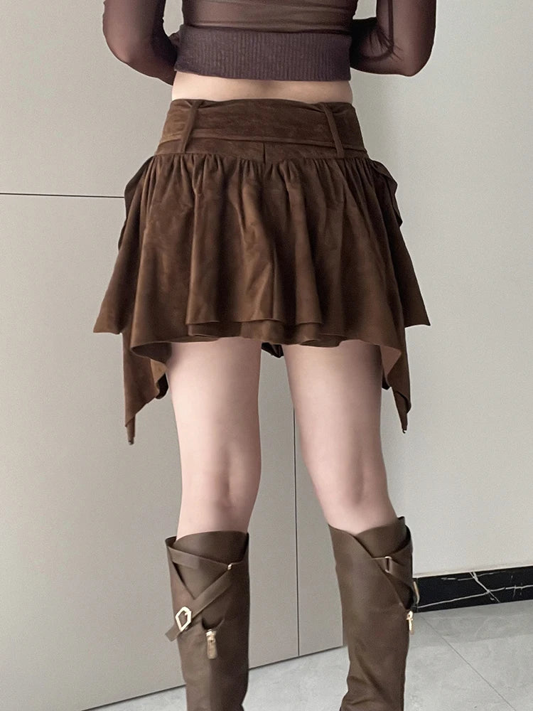 Corduroy Mini Skirt