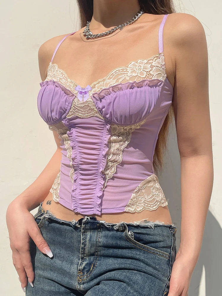 Coquette Mesh Corset Top