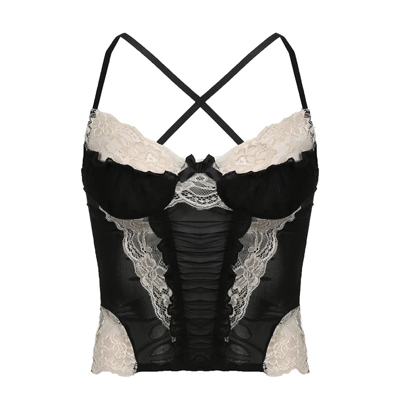 Coquette Mesh Corset Top