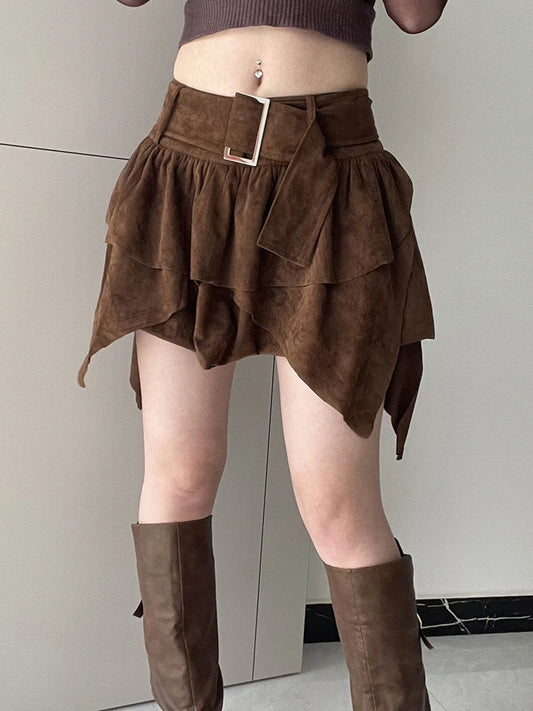 Corduroy Mini Skirt