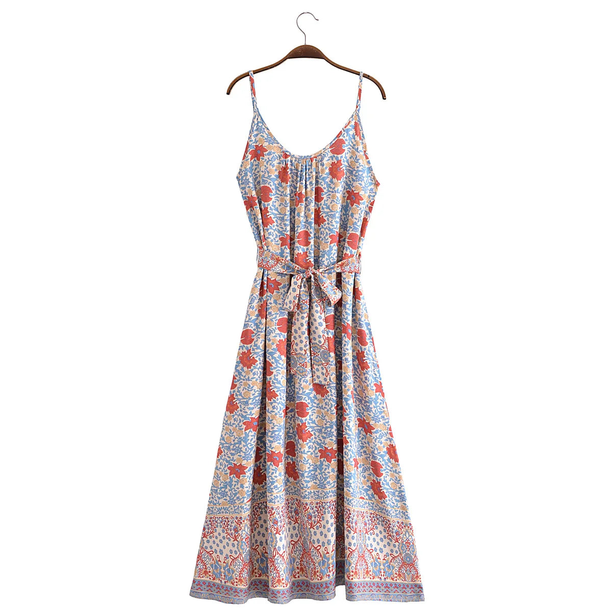 Floral Boho Midi Dress