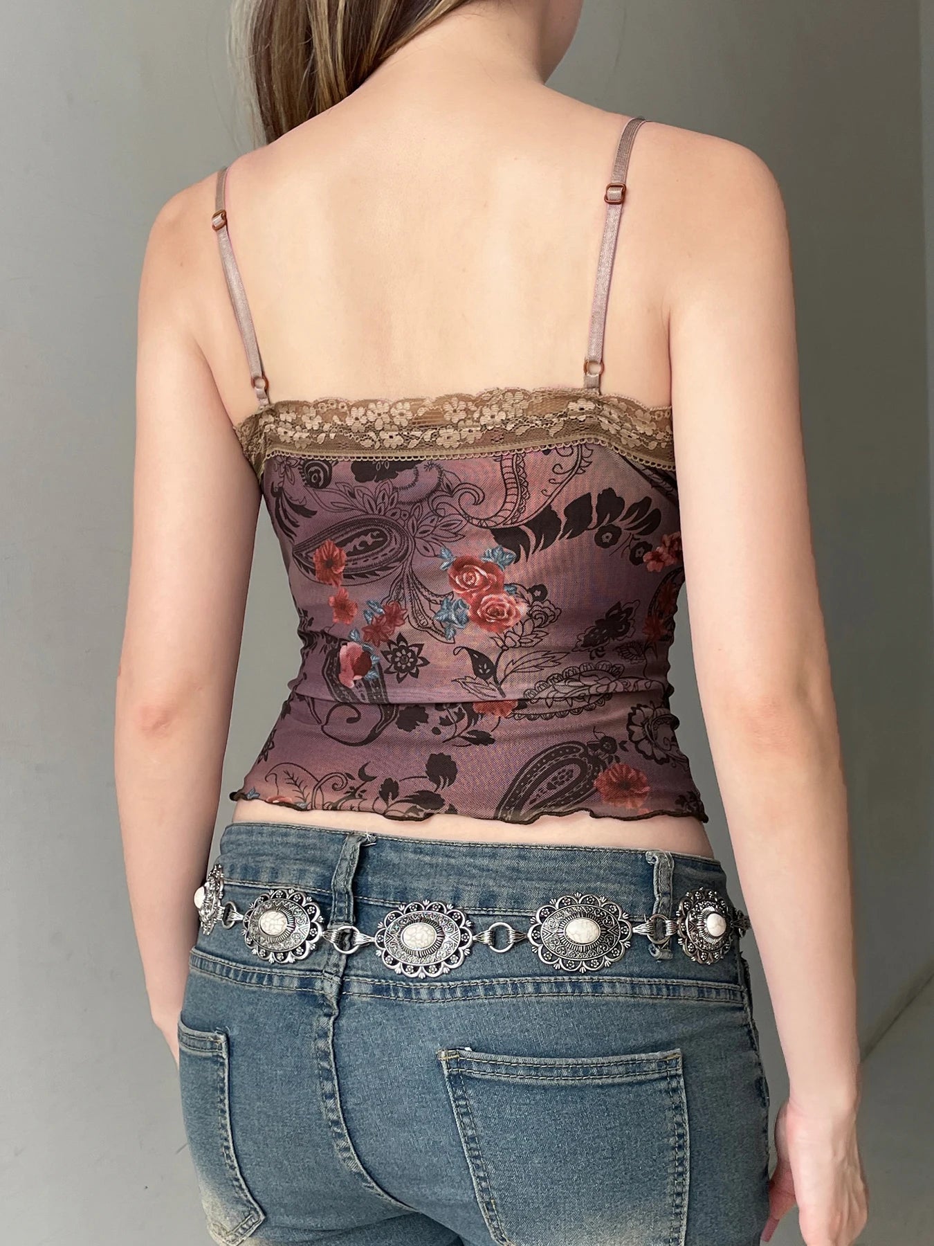 Vintage Floral Crop Top