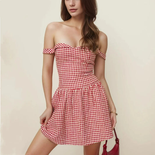 Plaid Swing Mini Dress