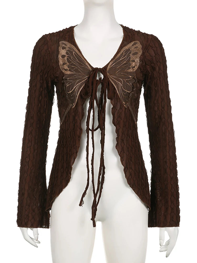 Fairycore Butterfly Cardigan