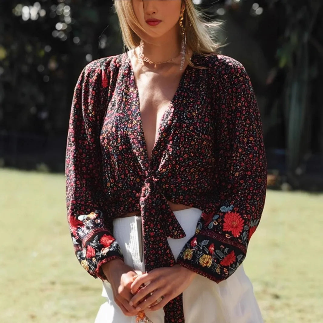 Boho Floral Blouse