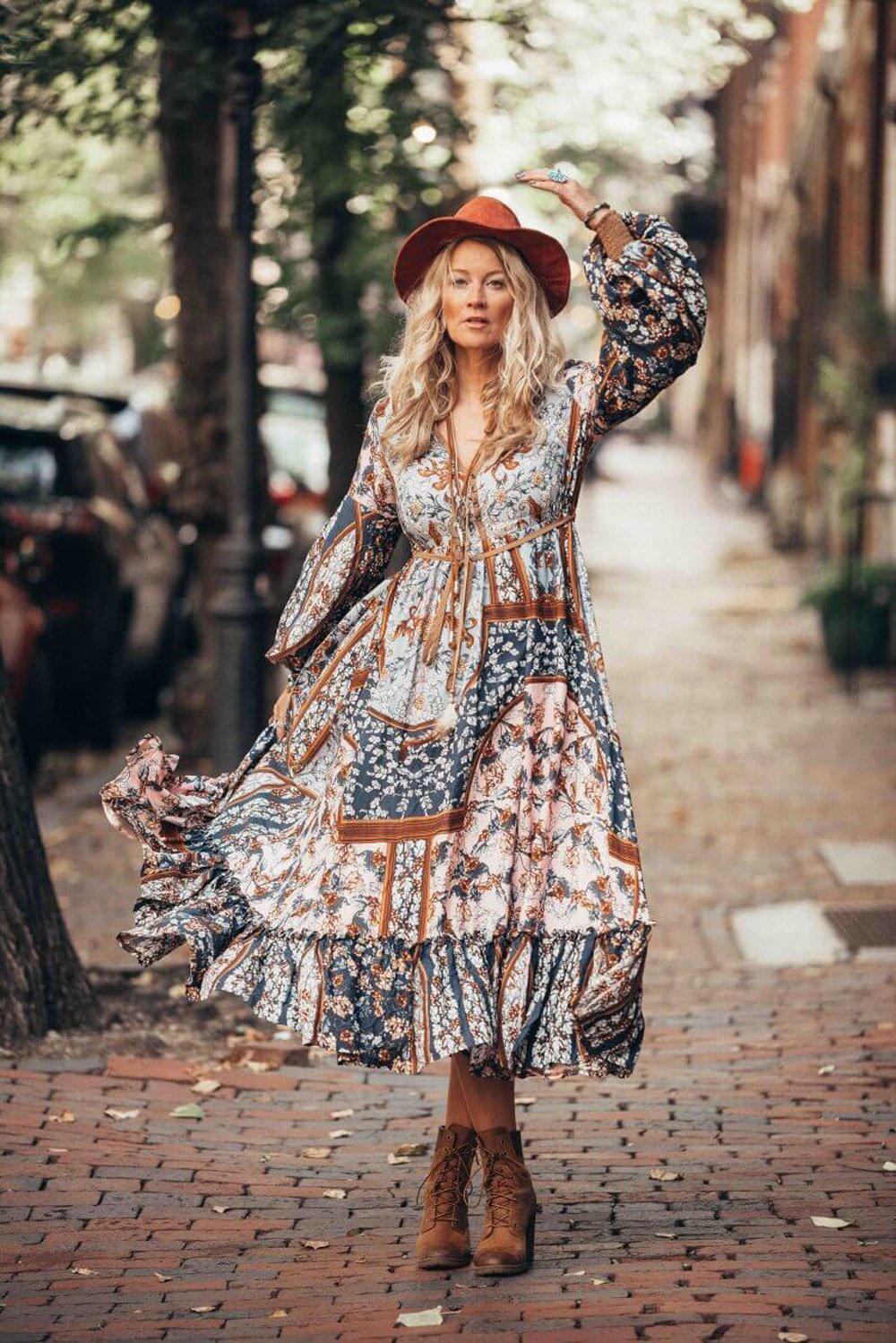 Dress bohemian 2024 chic style