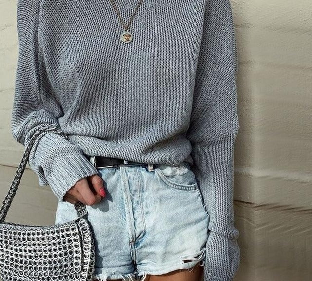 Boho Chic Criss Cross Knitted Pullovers