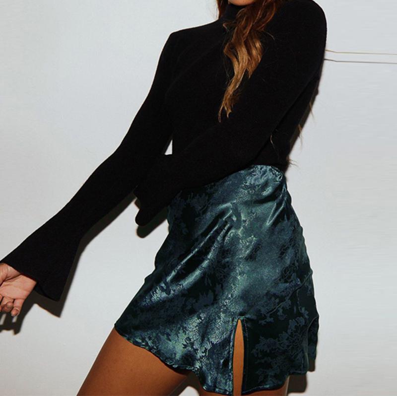 Casual Chic Satin Mini Skirts-ChicBohoStyle