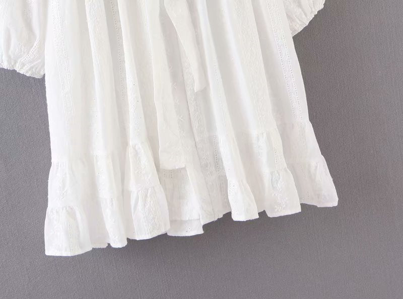Cottagecore Aesthetic White Dress