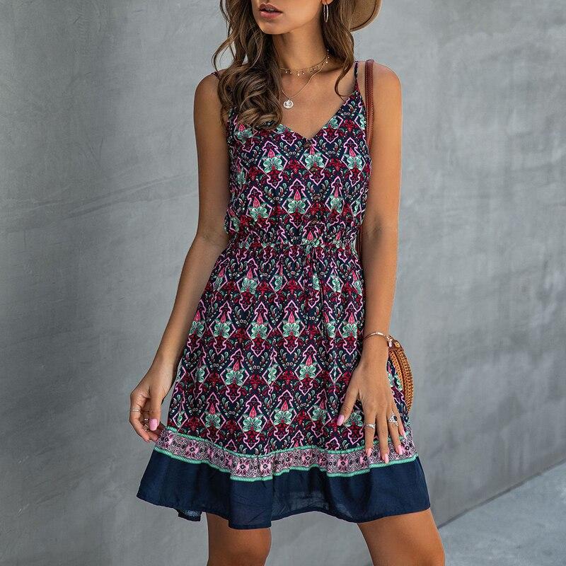 Elegant Button Bohemian Summer Dress-ChicBohoStyle