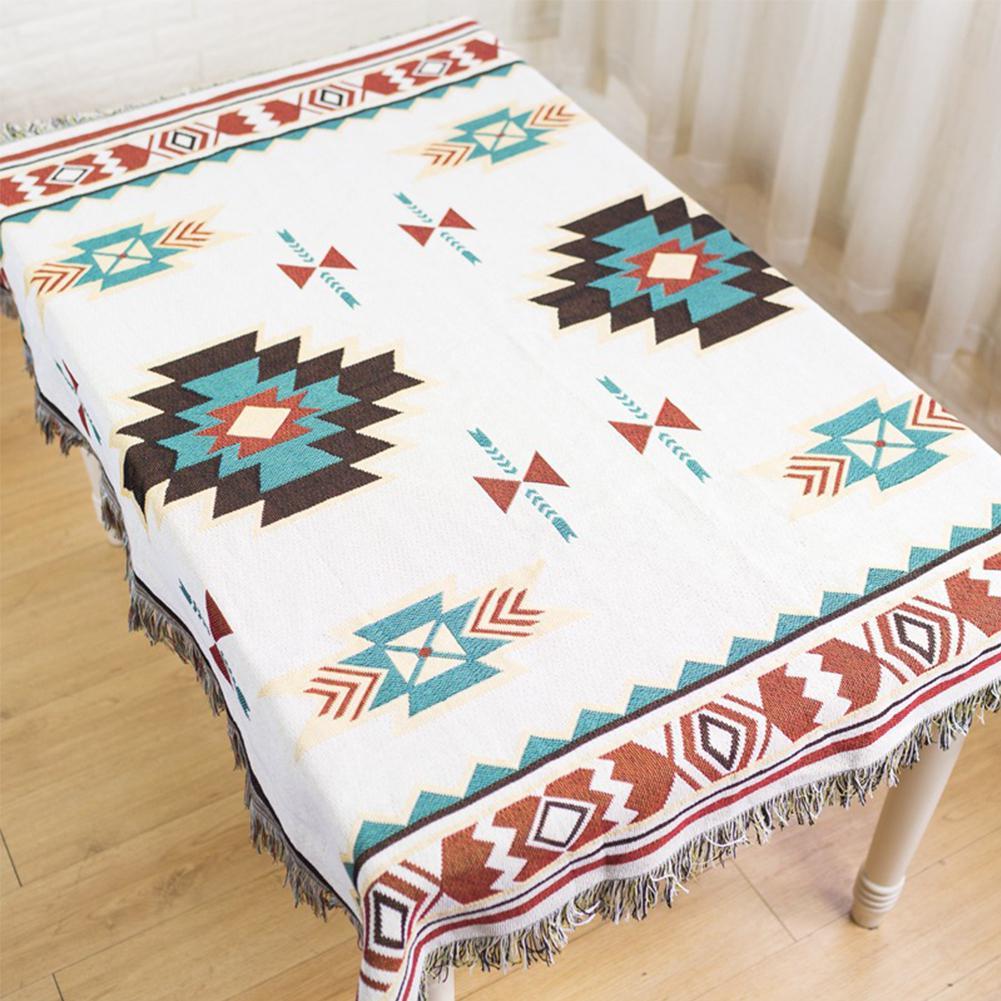 Geometry Throw Blanket Sofa Cobertor-ChicBohoStyle