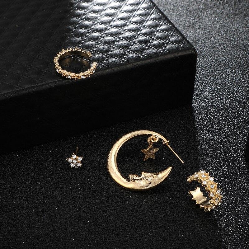 Gold Color Stud Earrings Set-ChicBohoStyle