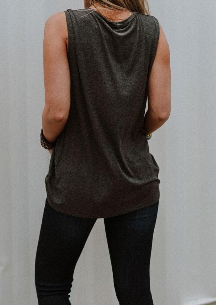Good Vibes Tank Top-ChicBohoStyle