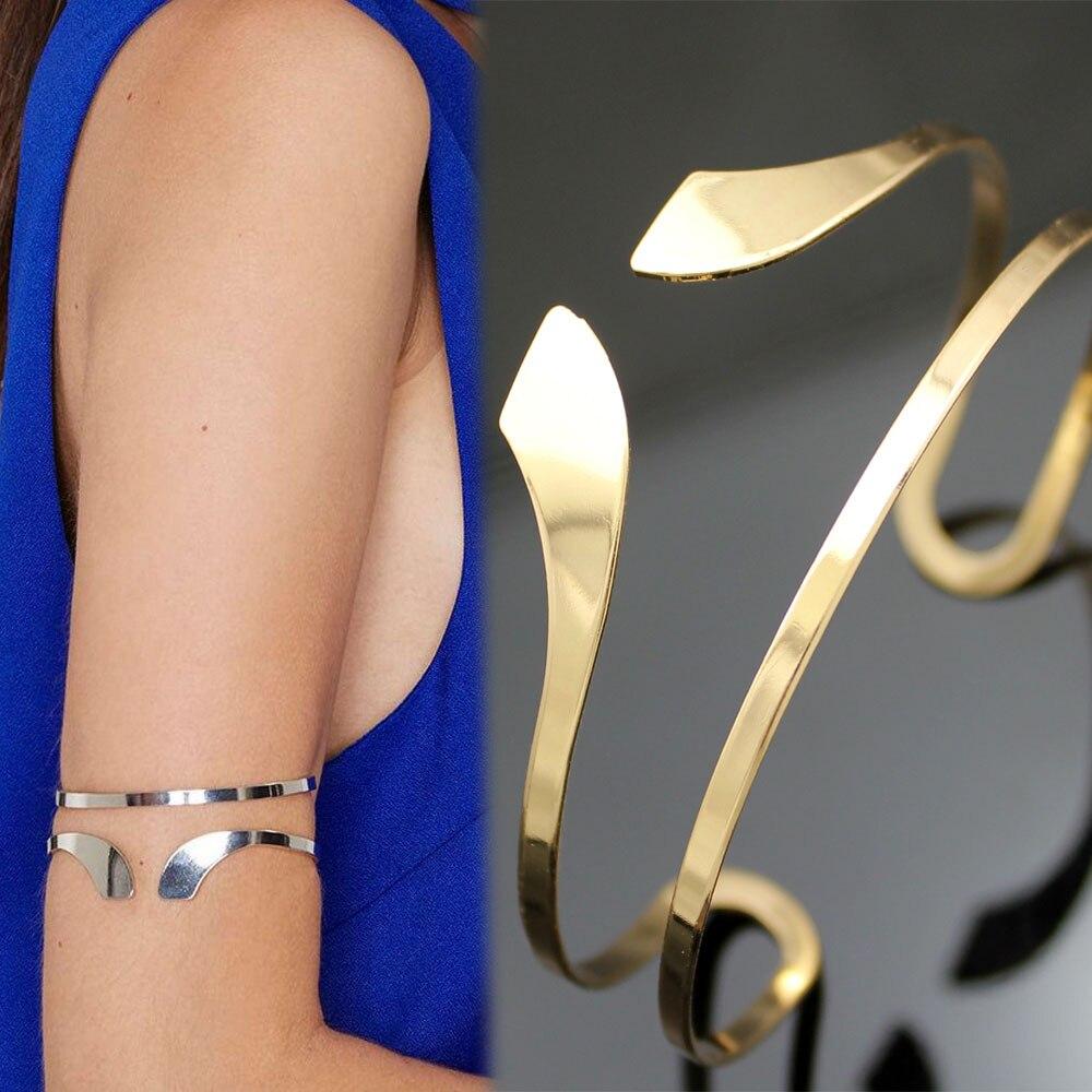 Greek Roman Laurel Leaf Bracelet Armband Upper Arm Cuff-ChicBohoStyle