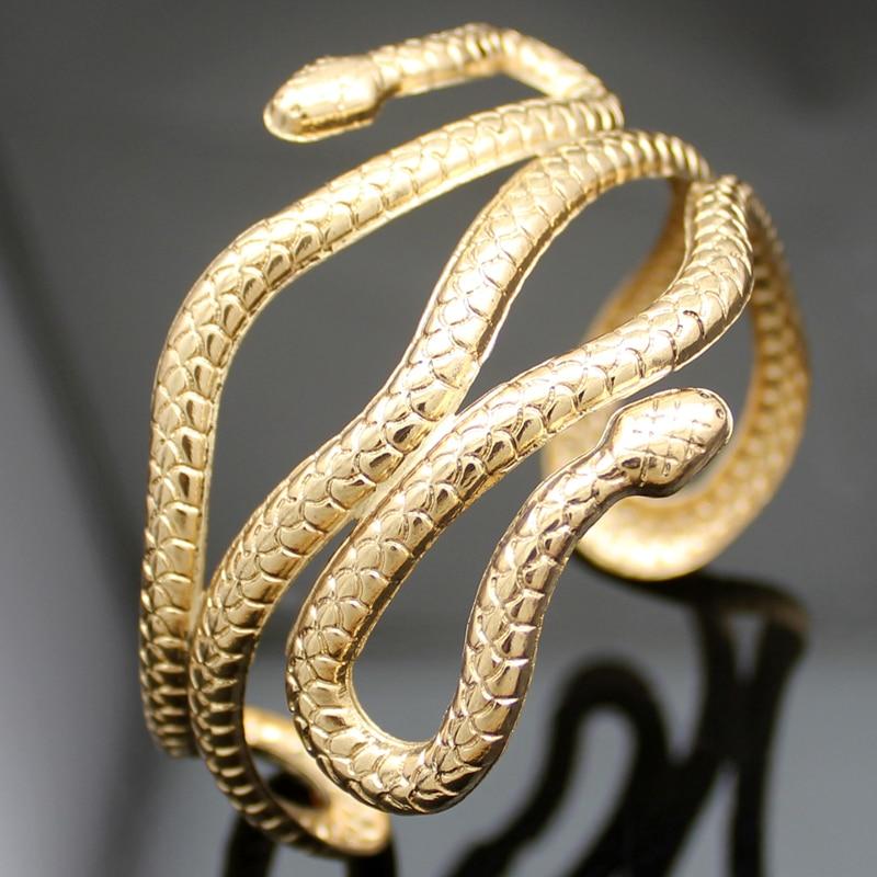 Snake Cuff Bracelet, Gold Snake Bracelet, Snake Arm Cuff, Boho Cuff  Bracelet, Arm Cuff Gold, Upper Arm Cuff, Upper Arm Bracelet, Open Cuff.. 