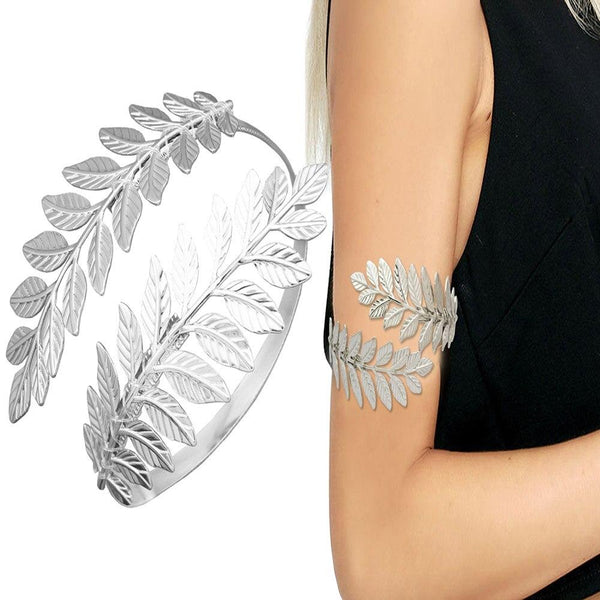 Greek Roman Laurel Leaf Bracelet Armband Upper Arm Cuff - – Chic Boho Style