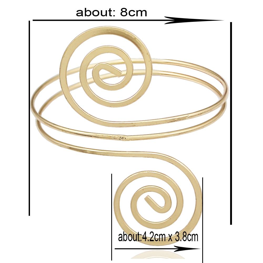 gold spiral arm band