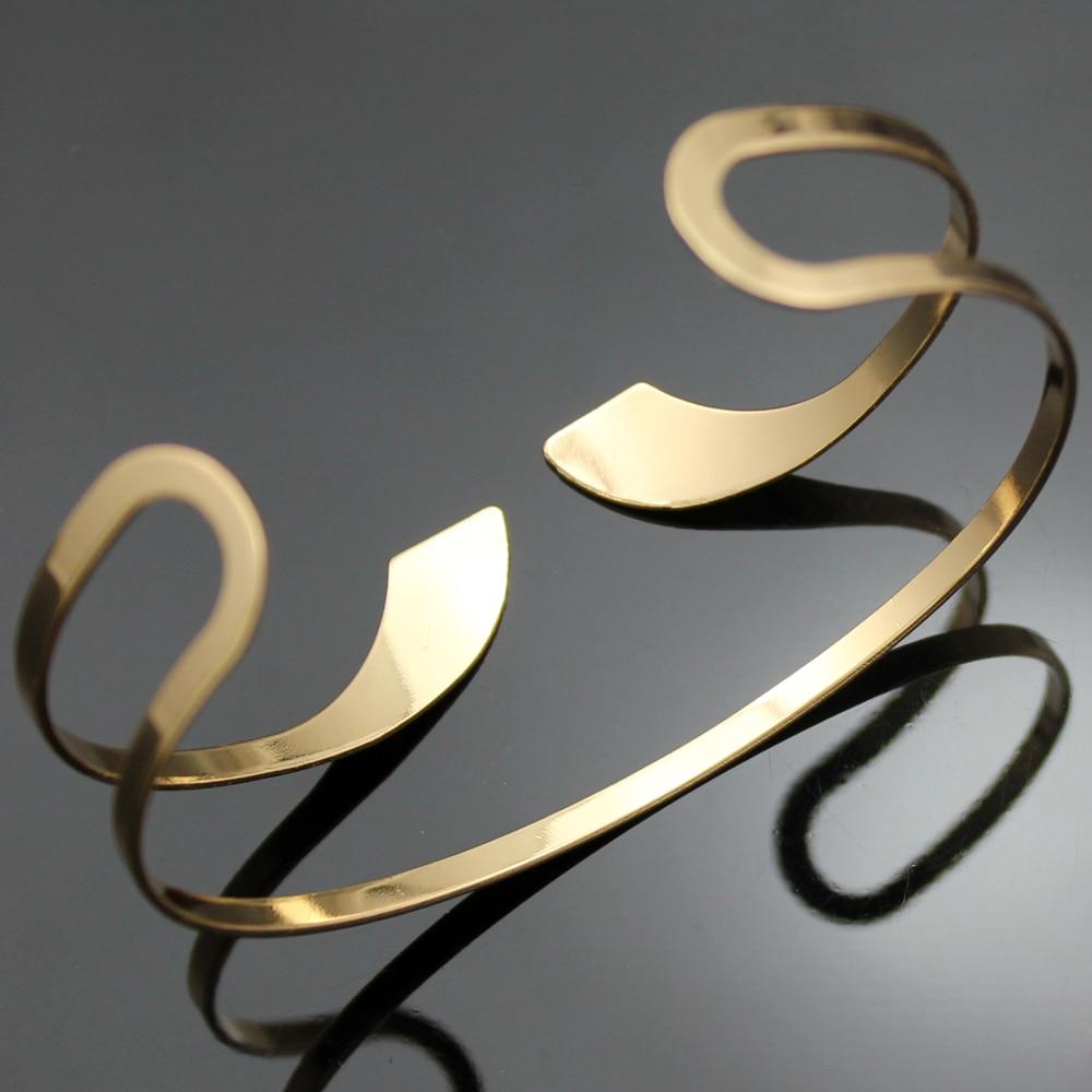 Buy Rose Gold Plated Slim Cuff Style Minimal Bracelet Online – The Jewelbox