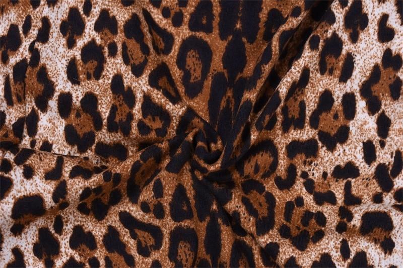 High Waist Leopard Print Flare Leggings-ChicBohoStyle