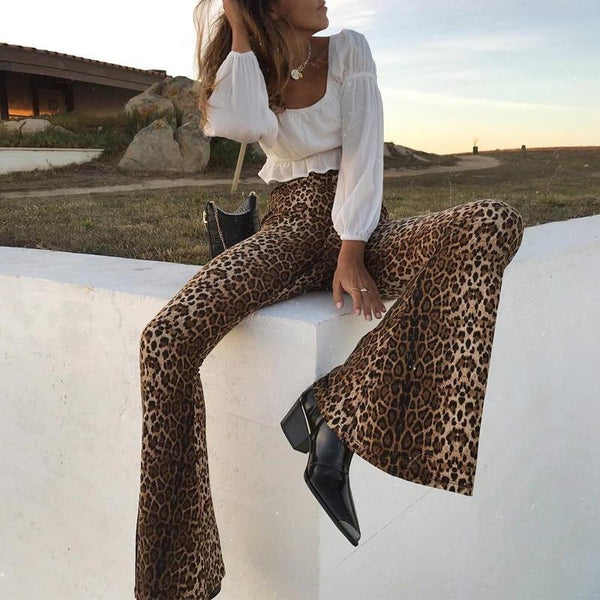 Leopard Bell Bottom Leggings – Elusive Cowgirl Boutique