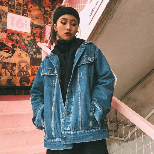 Ethnic on sale denim jacket