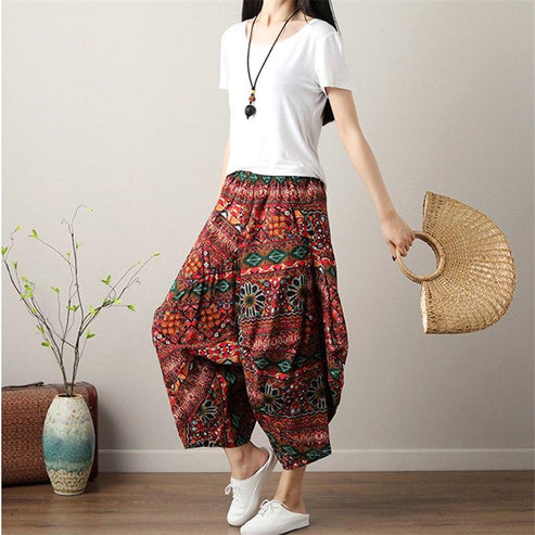 Hippie Style Loose Harem Pants - ChicBohoStyle – Chic Boho Style