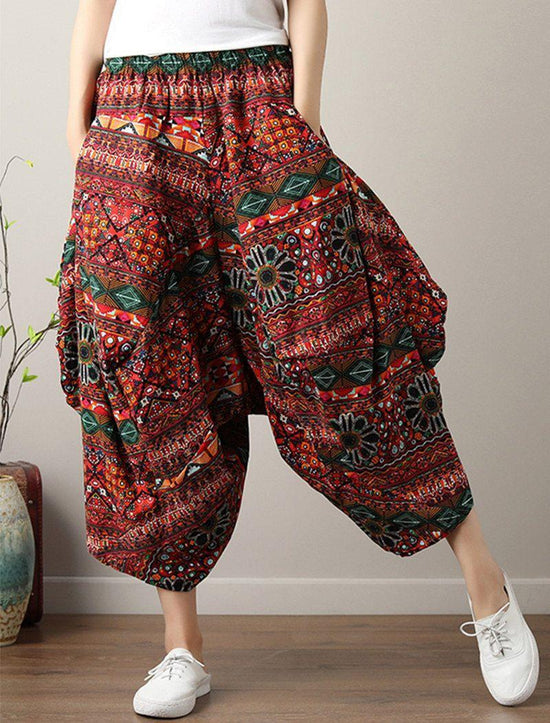 Hippie Style Loose Harem Pants - ChicBohoStyle – Chic Boho Style