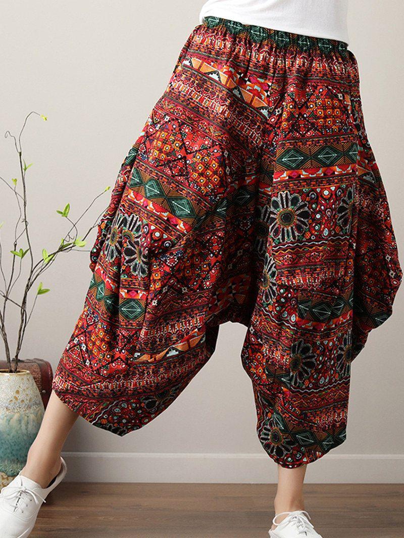 Hippie Style Loose Harem Pants-ChicBohoStyle