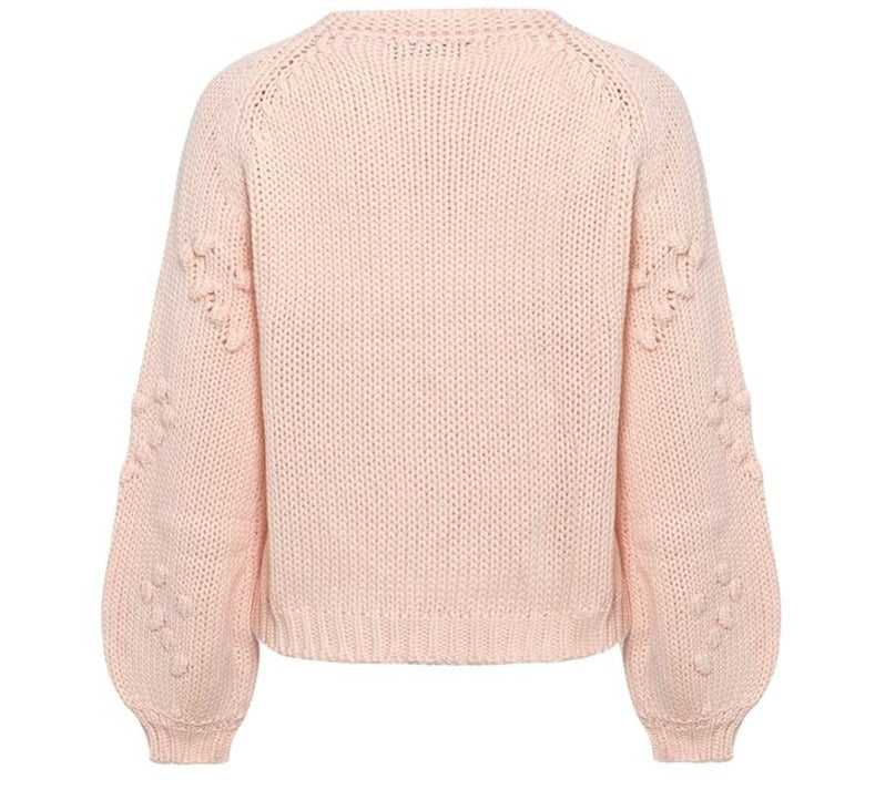 Knitted Long Sleeve Casual Pullovers