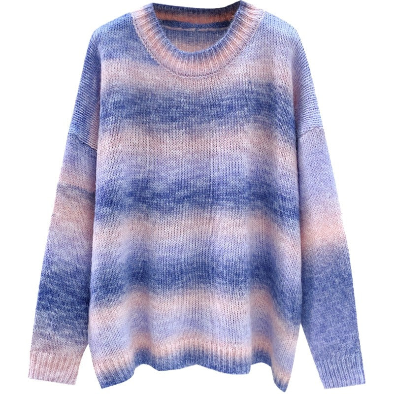 Long Sleeve Rainbow Sweater