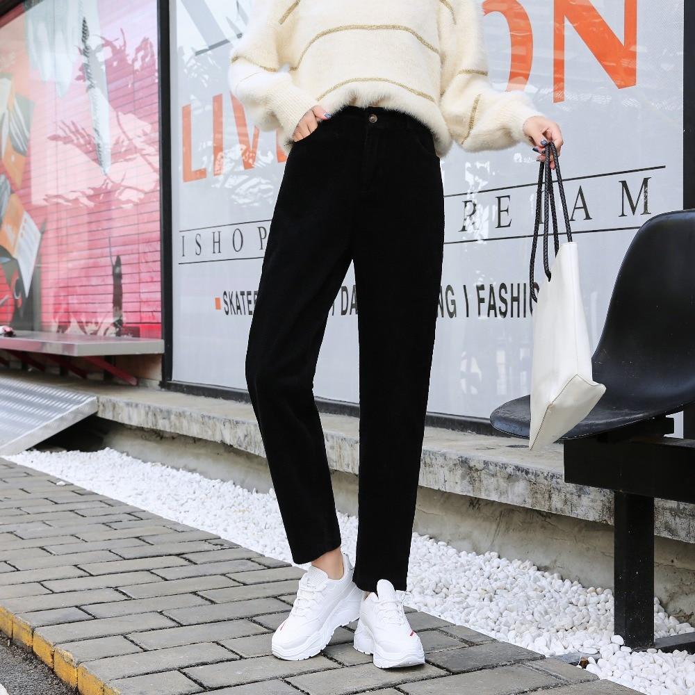 Korean Fashion Black Casual Pants  Casual High Waist Pants Korea