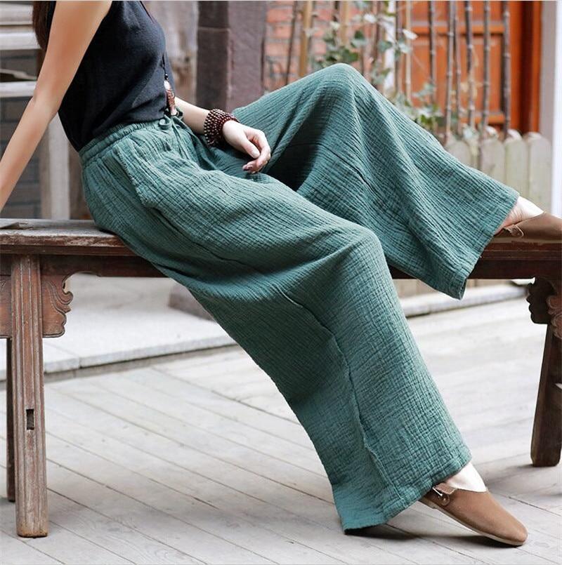 Women's plus outlet size linen pants