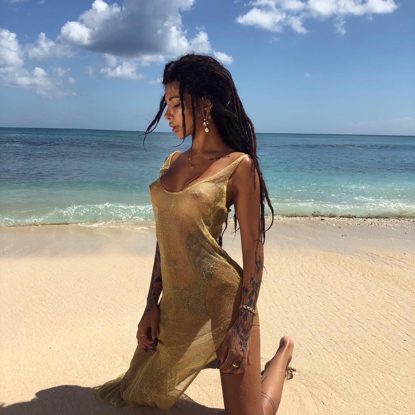 Sexy Mesh Bikini Beach Cover Up-ChicBohoStyle