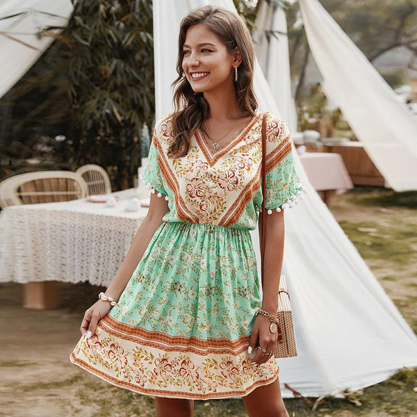 Boho clearance short dress