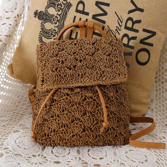 Minimalist Crochet Drawstring Backpack Pattern
