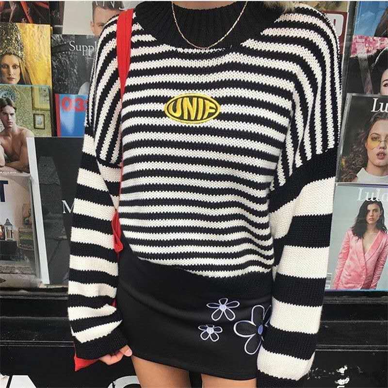 Striped Vintage Aesthetic Pullover