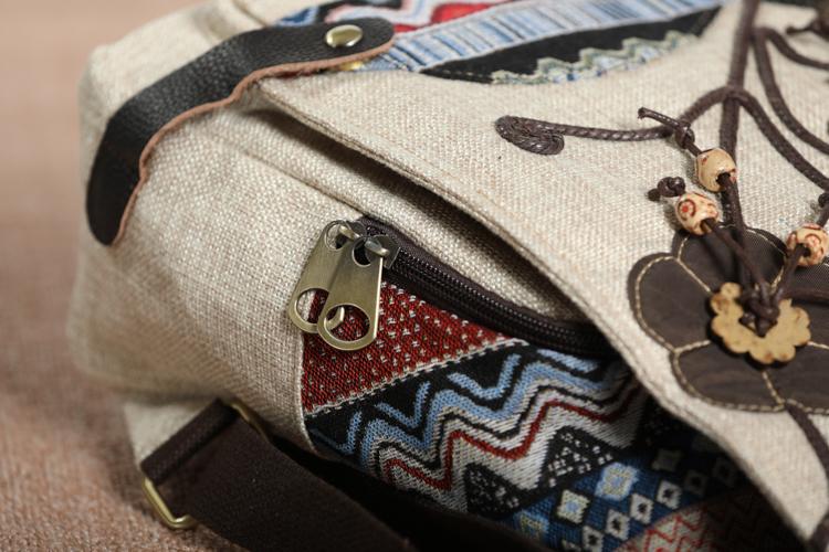 Vintage Appliques & Embroidery Multi-Use Backpack-ChicBohoStyle