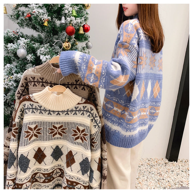 Vintage Loose Turtleneck Sweater