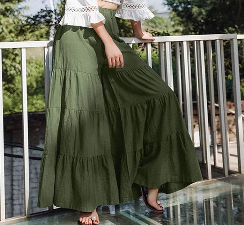 Vintage Women's Wide Leg Trousers - ChicBohoStyle – Chic Boho Style